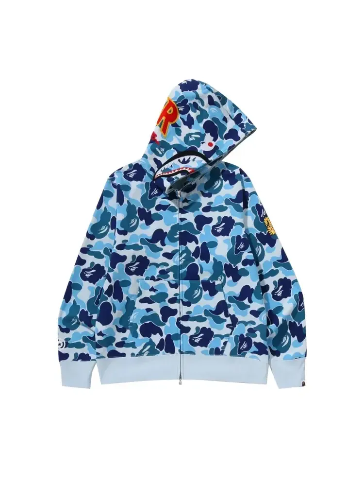 Худи BAPE ABC Camo 2nd Shark на молнии