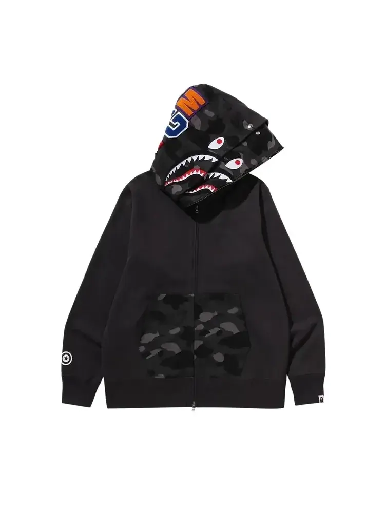 Худи яркое BAPE Color Camo Shark