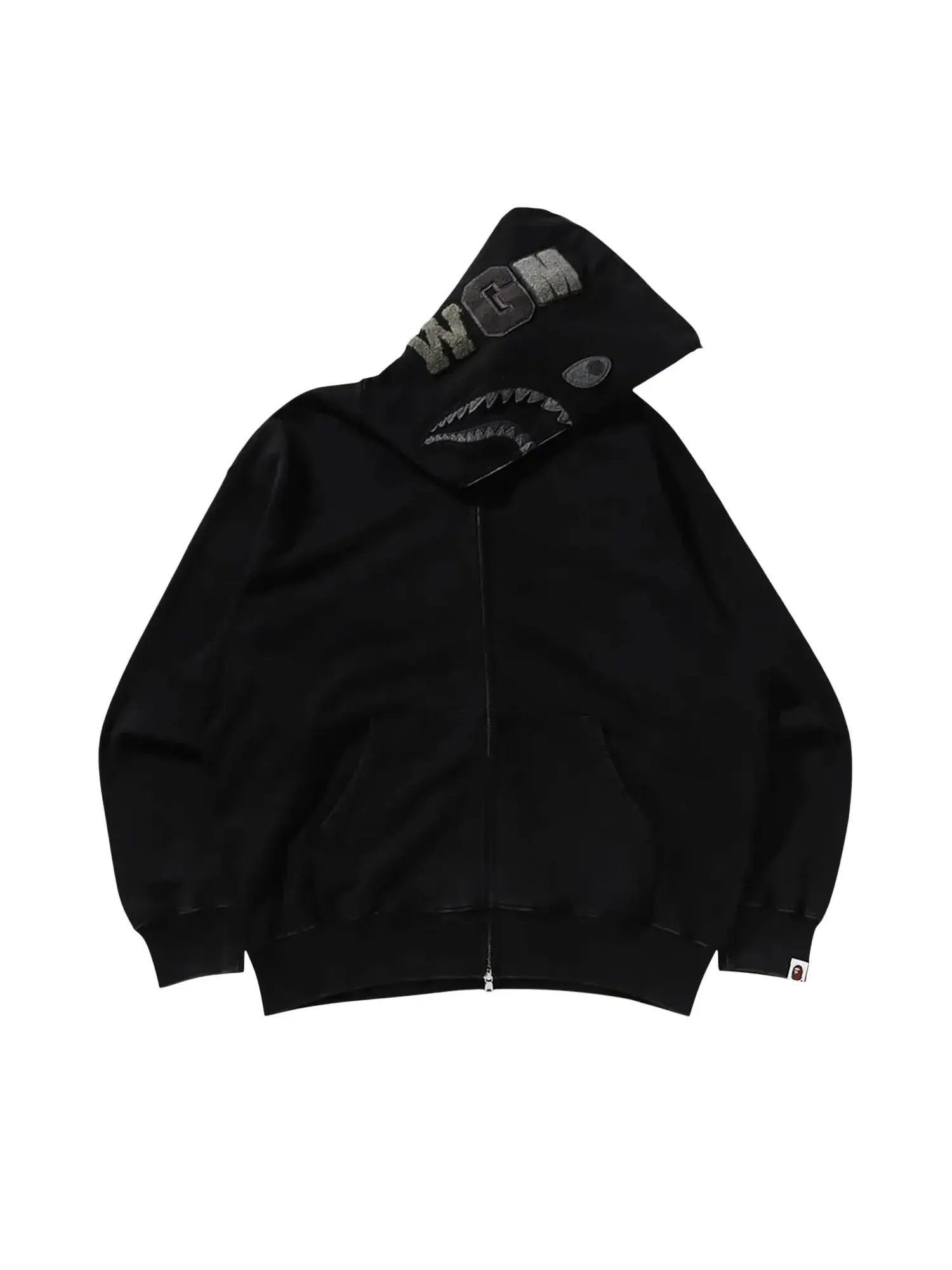 Худи BAPE Garment Dye Shark Relaxed Fit Full Zip Hoodie