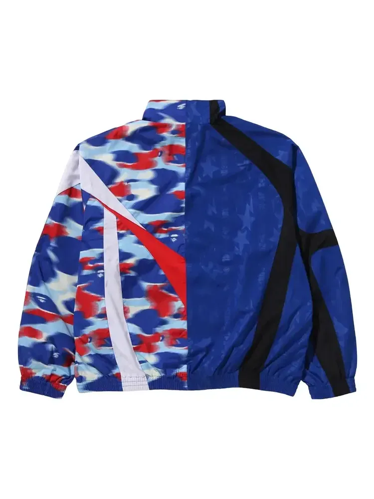 Спортивная куртка BAPE с разрезом и воротником-стойкой — изображение 2 из 2, синий