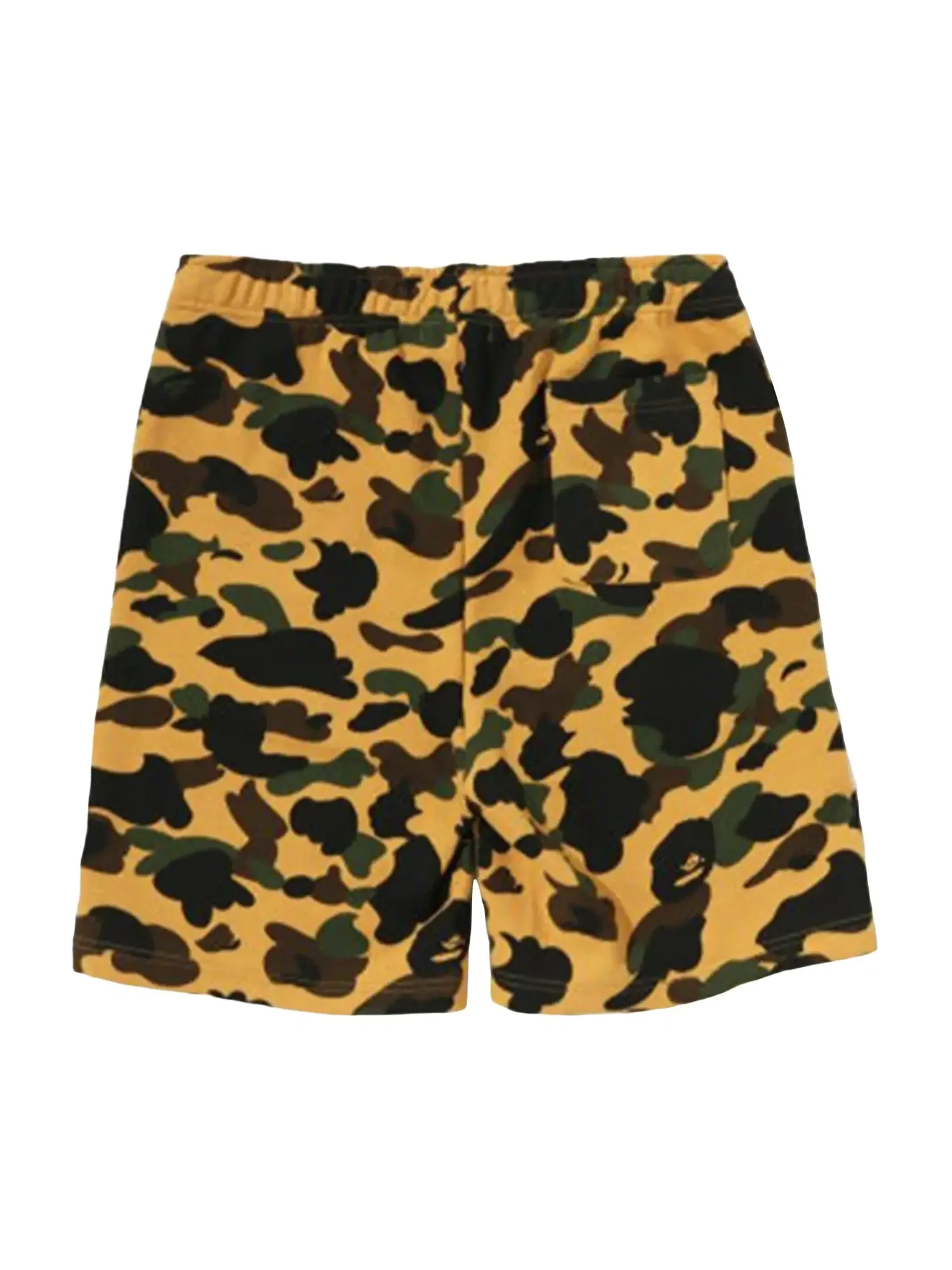 Спортивные шорты BAPE Camo Shark Sweat Shorts — изображение 2 из 2, желтый