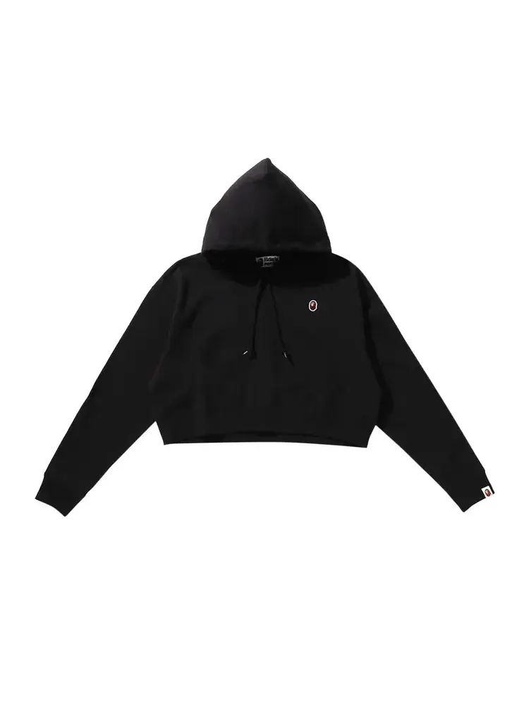 Худи BAPE Ape Head One Point Cropped Pullover Hoodie
