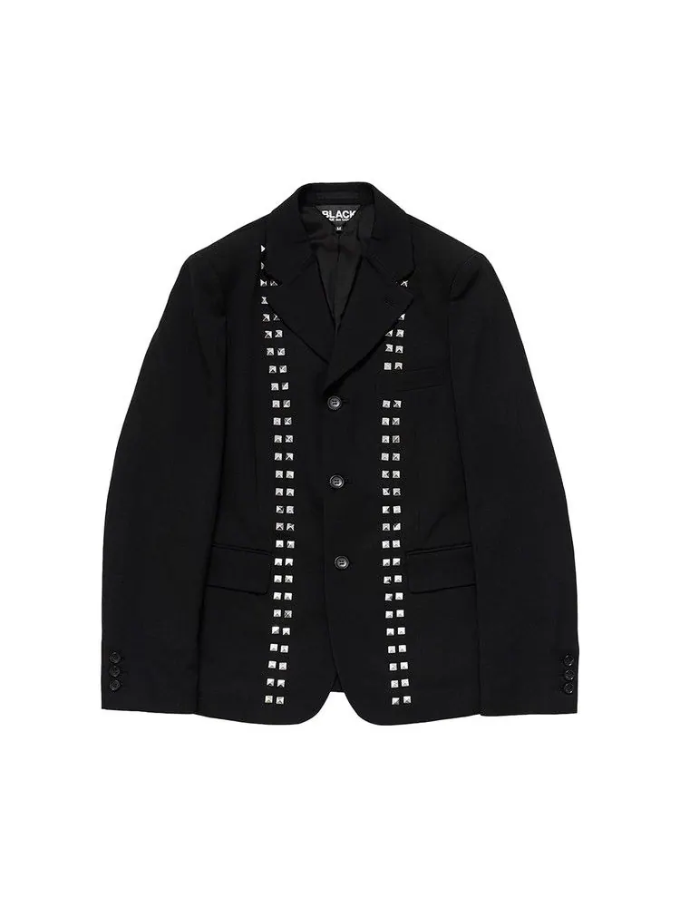 Топ Comme des Garçons Black Single Breasted Blazer With Studs — изображение 1 из 1, черный