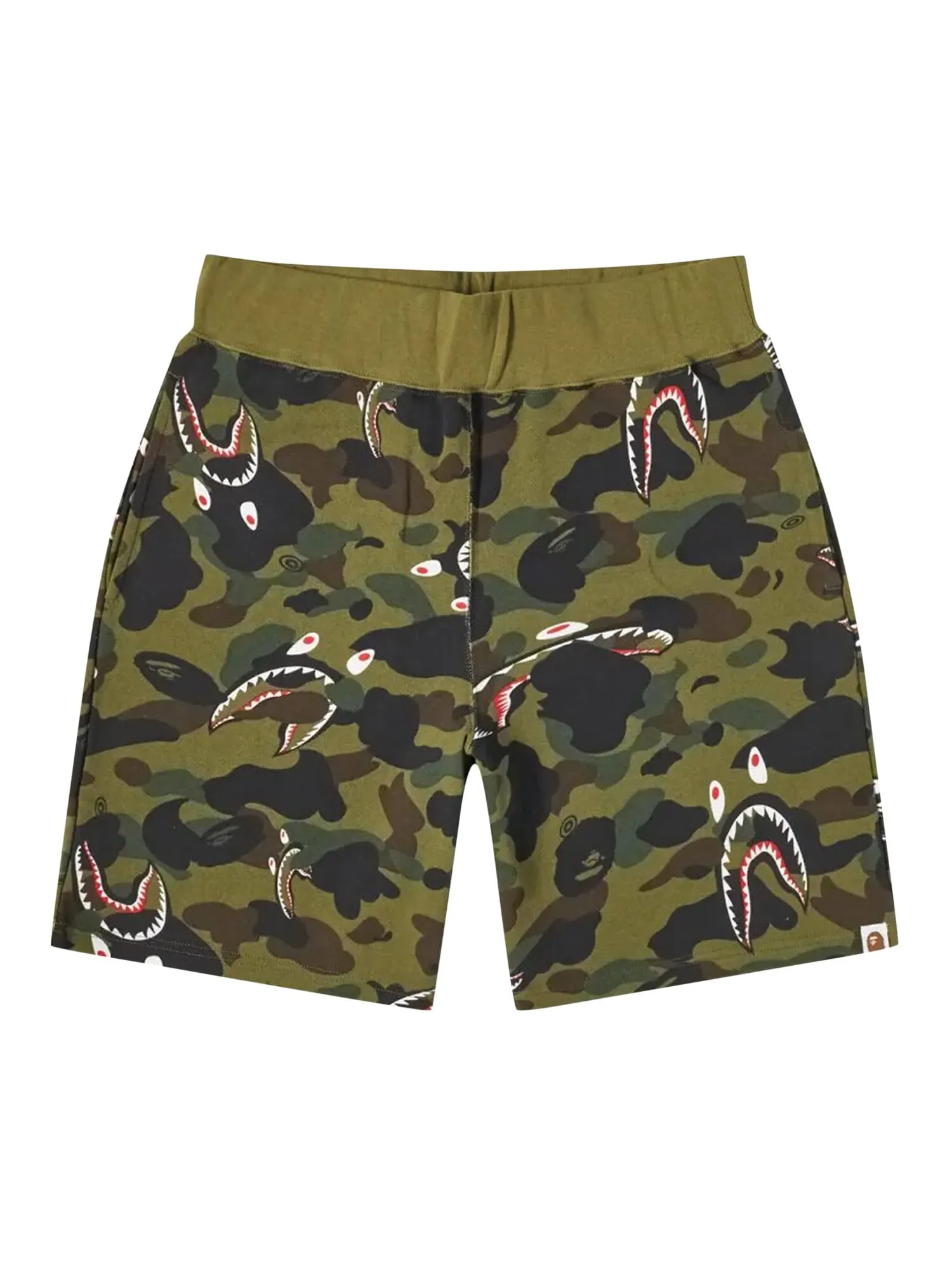 Широкие шорты с камуфляжным принтом BAPE Shark 1st