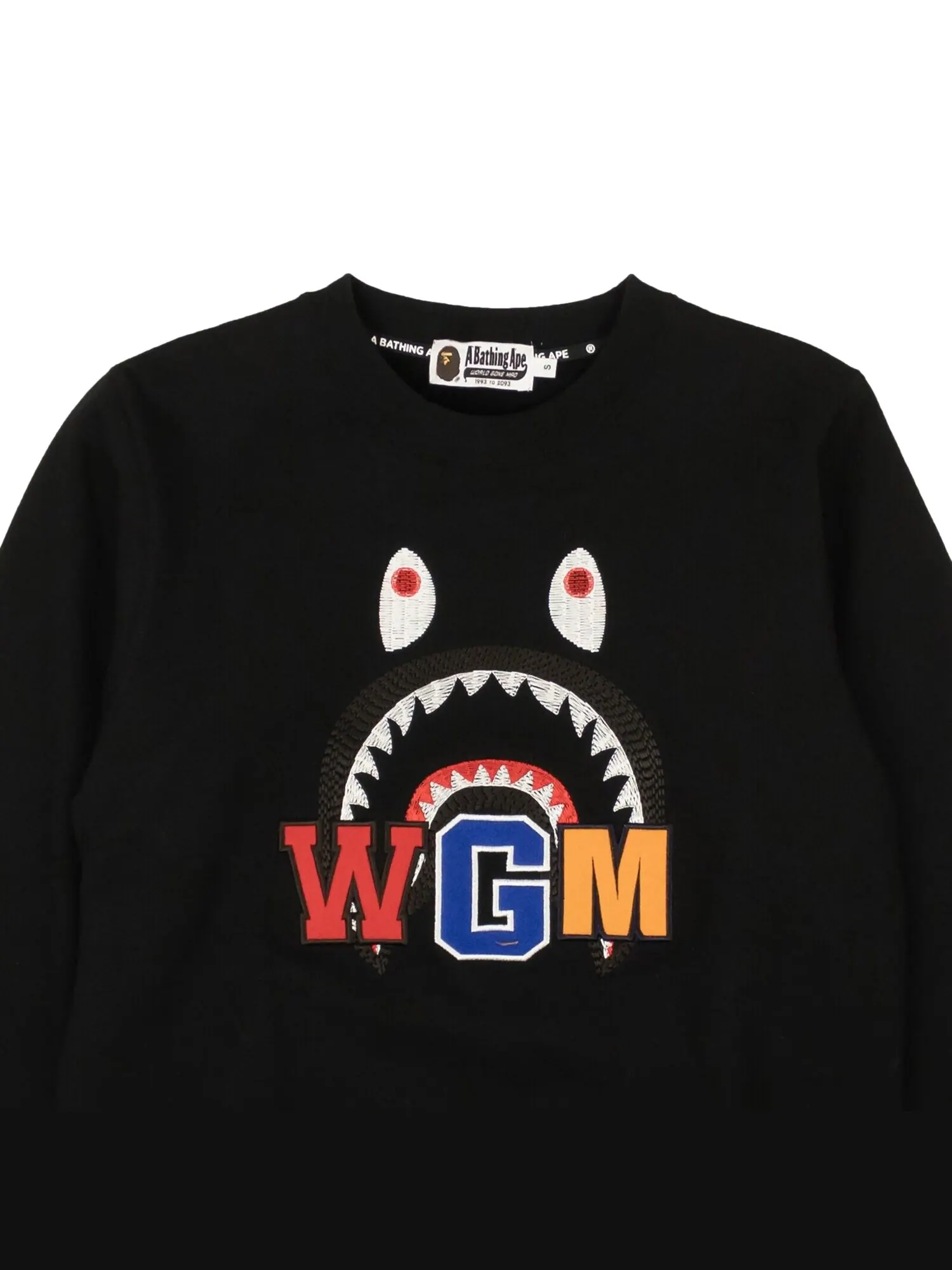 Свитер с круглым вырезом BAPE Shark — изображение 3 из 3, черный