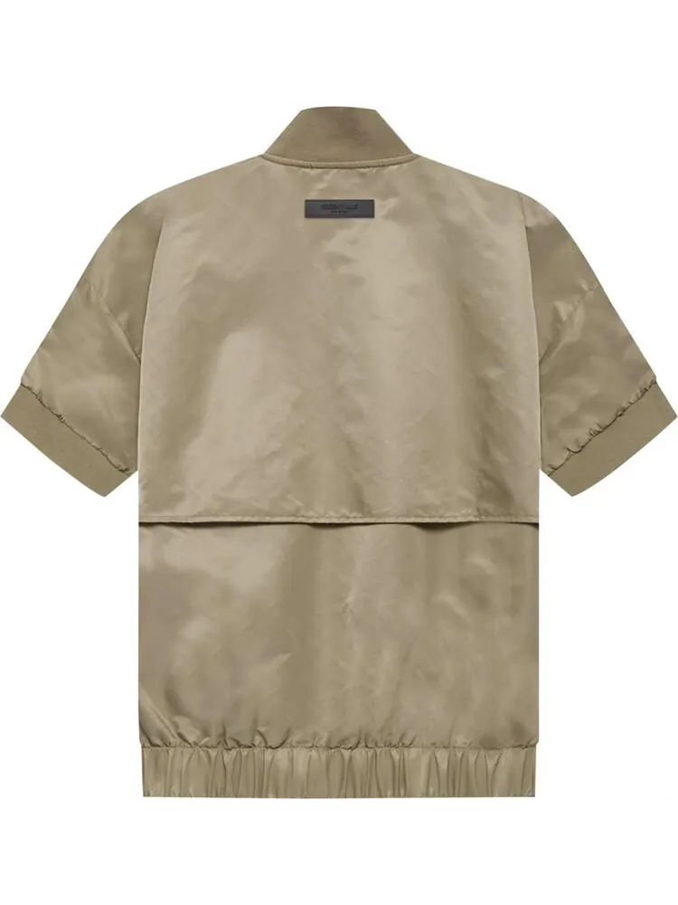 Пуловер Fear of God Essentials Half Zip Pullover 'Oak' — изображение 2 из 2, зеленый