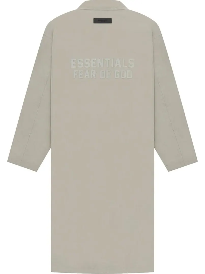 Пальто Fear of God Essentials Long Coat Seal — изображение 2 из 2, серый