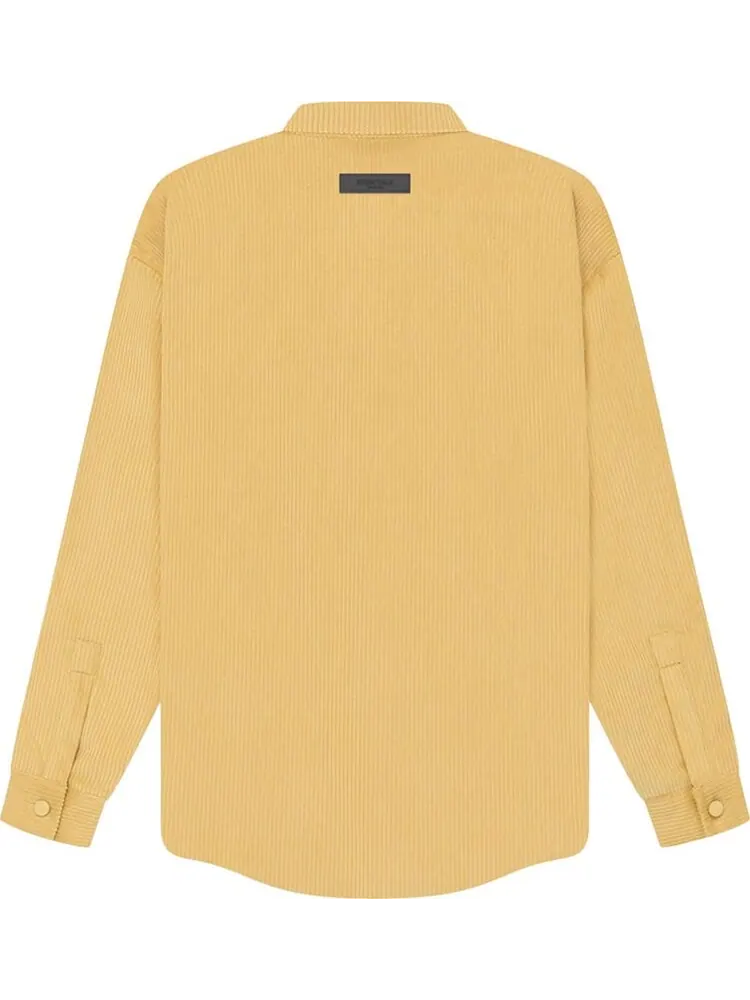 Рубашка Fear of God Essentials Corduroy Shirt Jacket 'Light Tuscan' — изображение 2 из 2, желтый