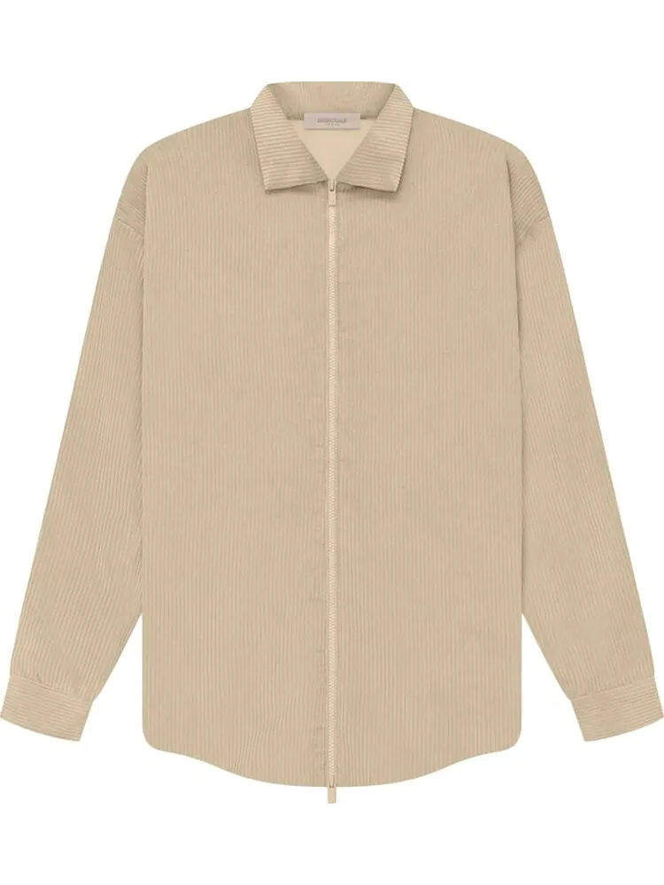 Рубашка Fear of God Essentials Corduroy Shirt Jacket 'Sand'
