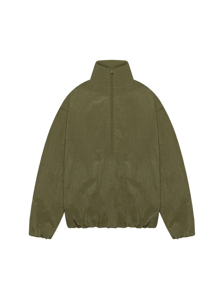 Пуловер Fear of God Essentials Ripstop Halfzip Pullover — изображение 1 из 2, оливковый