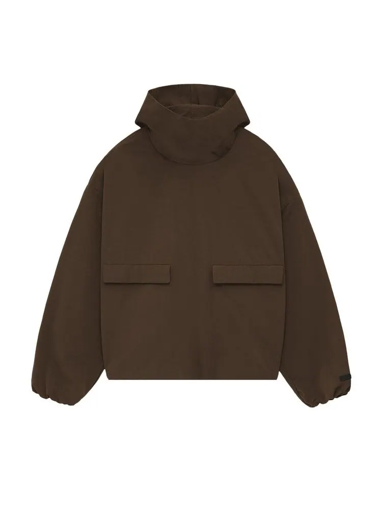 Анорак Fear of God Essentials Military Nylon Hooded Anorak — изображение 1 из 2, коричневый