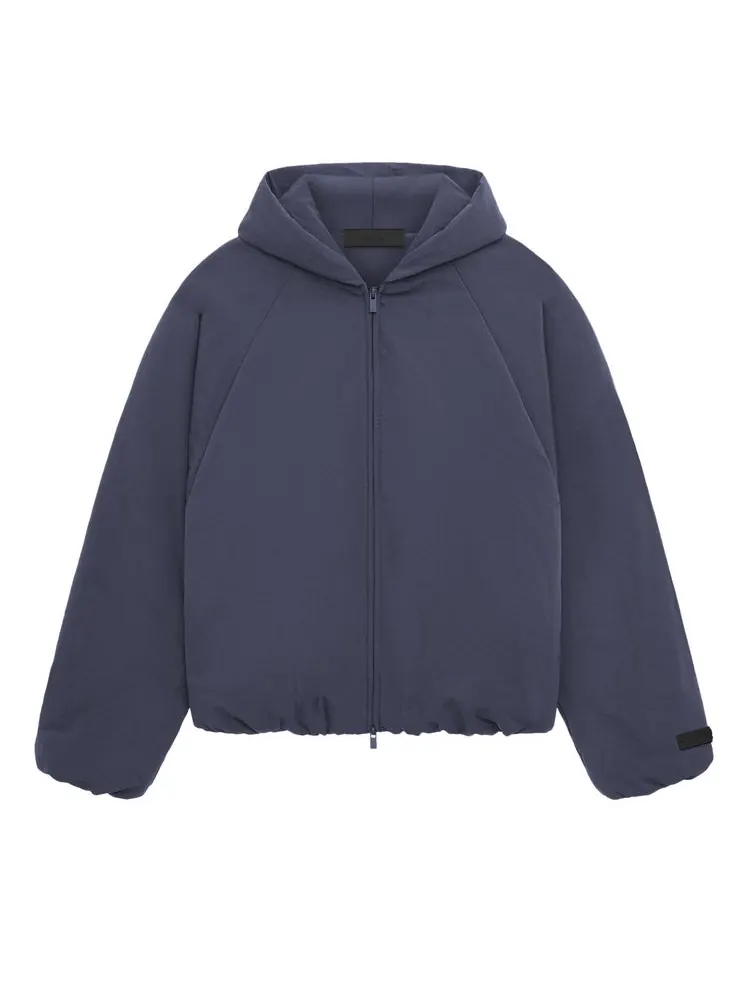 Бомбер Fear of God Essentials Military Nylon Hooded Bomber 'Marine' — изображение 1 из 2, морской