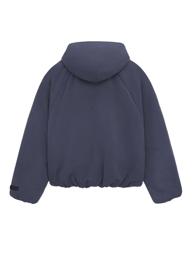 Бомбер Fear of God Essentials Military Nylon Hooded Bomber 'Marine' — изображение 2 из 2, морской
