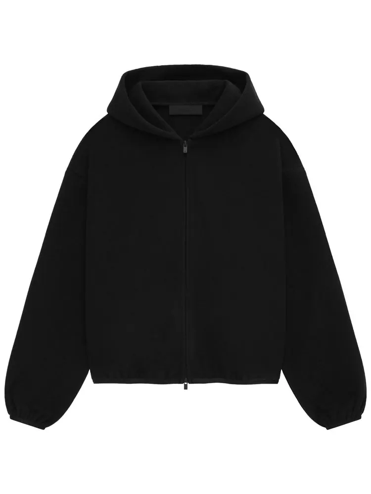 Куртка Fear of God Essentials Brushed Hooded Bomber Jacket 'Black' — изображение 1 из 2, черный