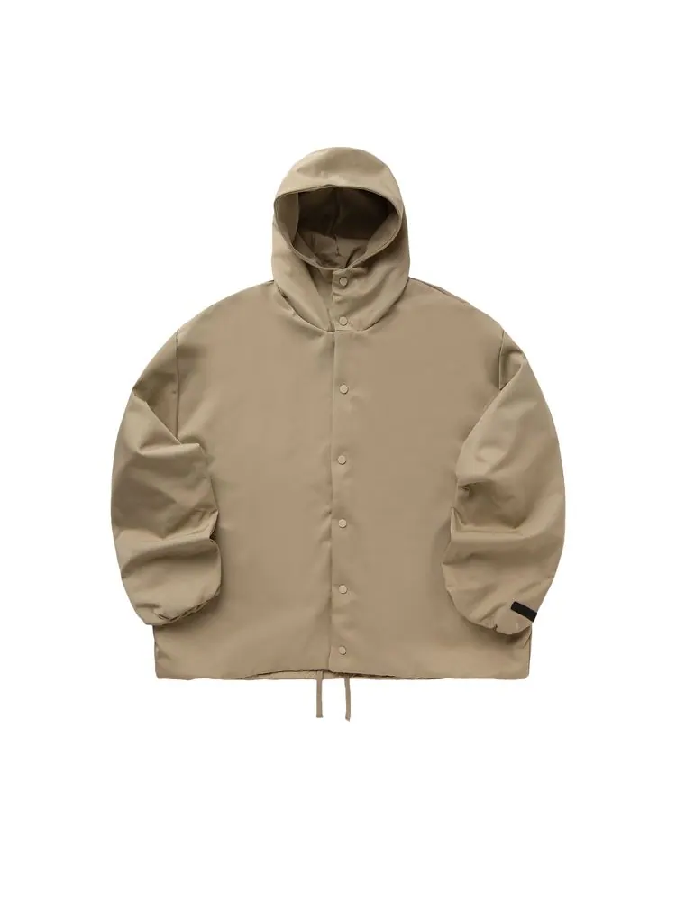 Куртка Fear of God Essentials Textured Nylon Hooded Coaches Jacket 'Beige' — изображение 1 из 1, загар