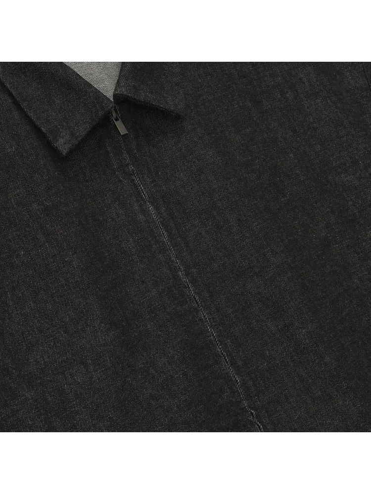 Рабочая рубашка Fear of God Essentials Denim Full Zip Work Shirt — изображение 3 из 3, черный