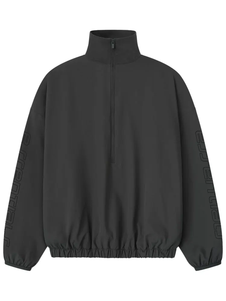 Спортивная куртка Fear of God Essentials из нейлона с половинной молнией — изображение 1 из 2, серый