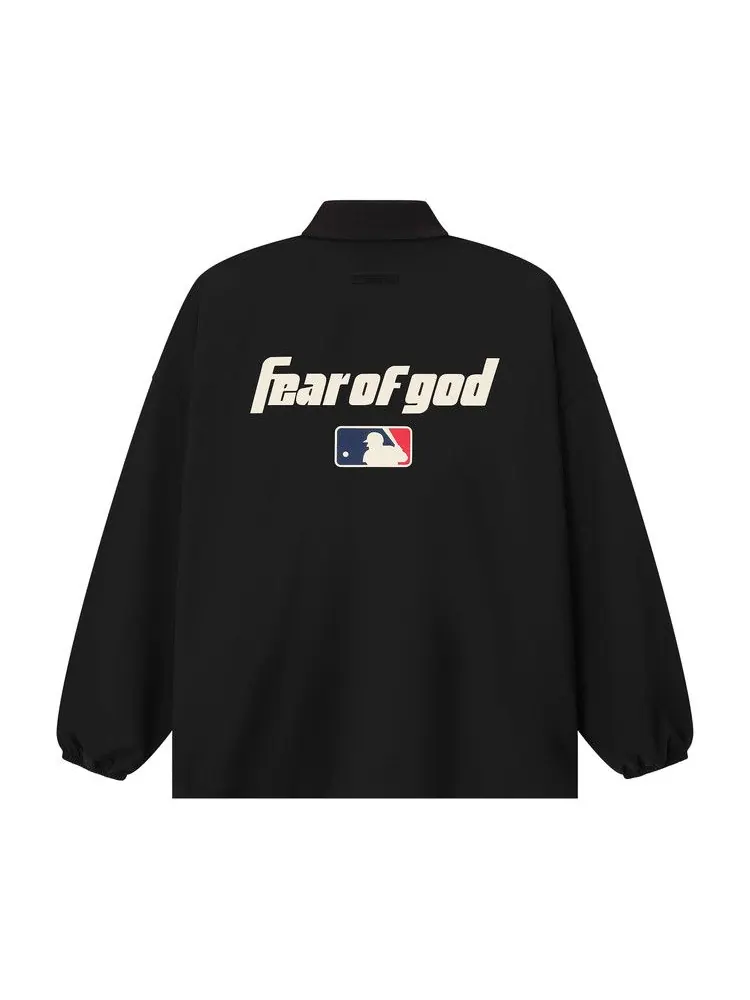 Куртка Fear of God Essentials MLB Coaches Jacket — изображение 2 из 3, черный