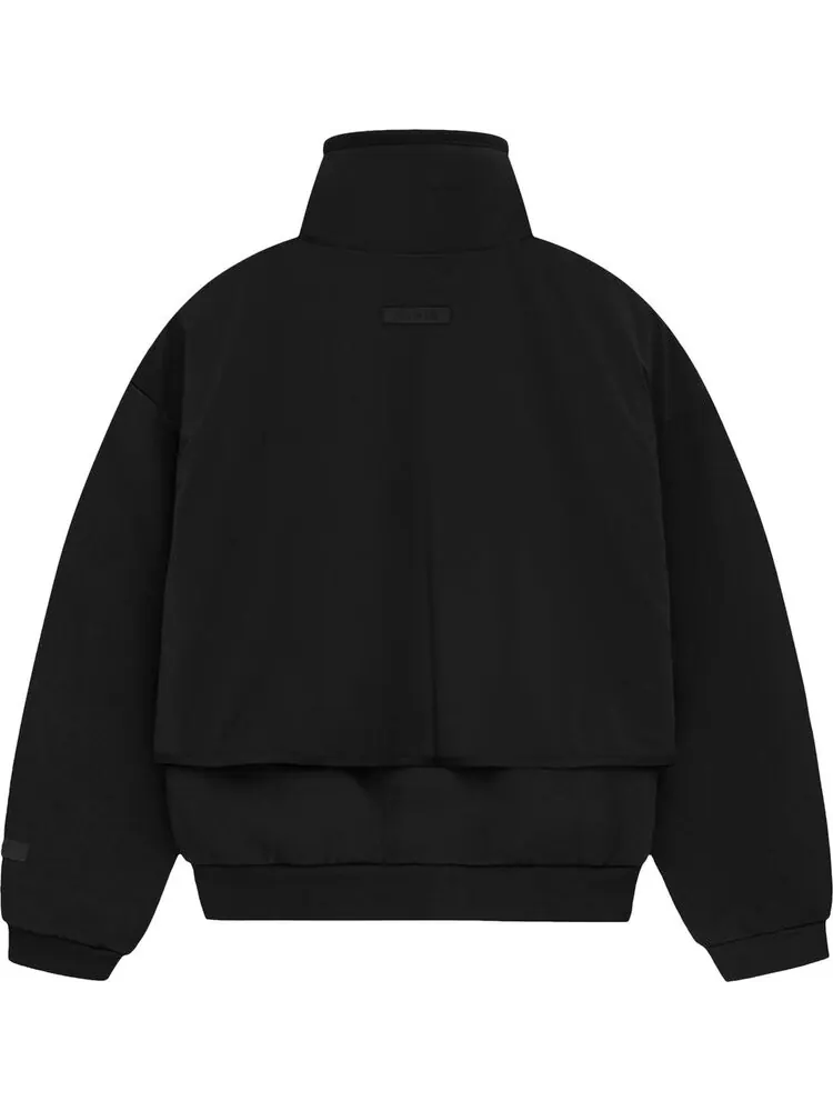 Свитер Fear of God Essentials Nylon Fleece Mockneck 'Jet Black/Jet Black' — изображение 2 из 2, черный