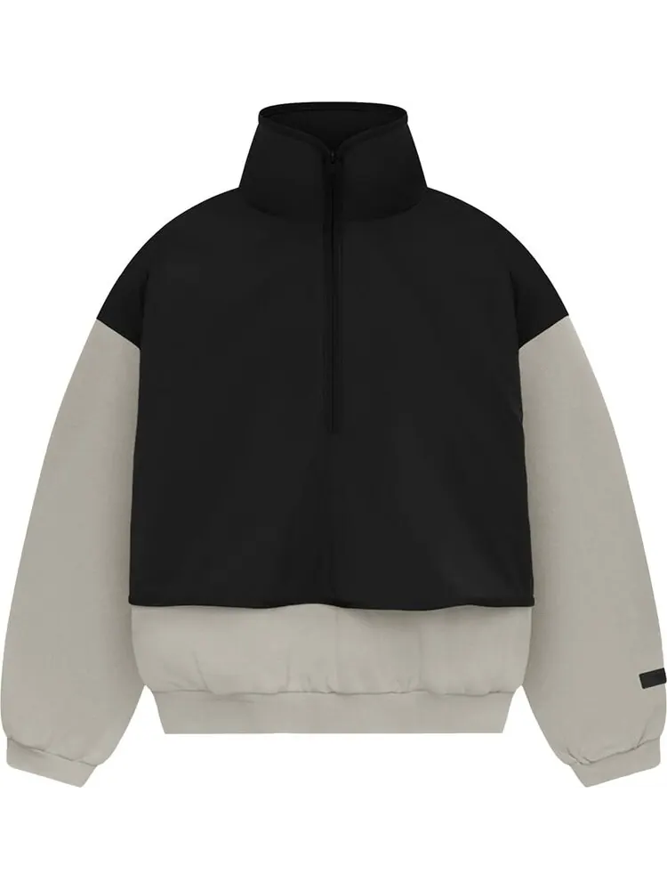 Свитер Fear of God Essentials Nylon Fleece Mockneck 'Seal/Jet Black'