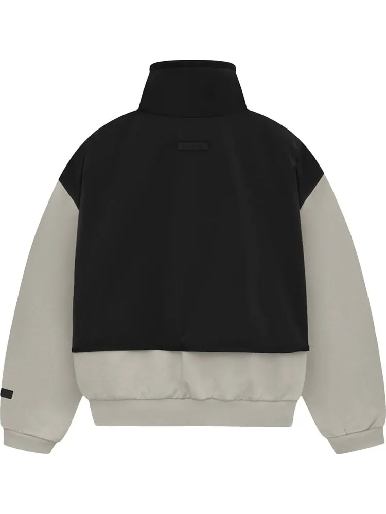 Свитер Fear of God Essentials Nylon Fleece Mockneck 'Seal/Jet Black' — изображение 2 из 2, серый