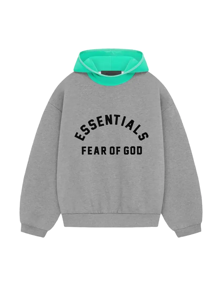 Худи Fear Of God Essentials Fear of God Essentials Nylon Fleece 'Dark Heather Oatmeal/Mint Leaf'