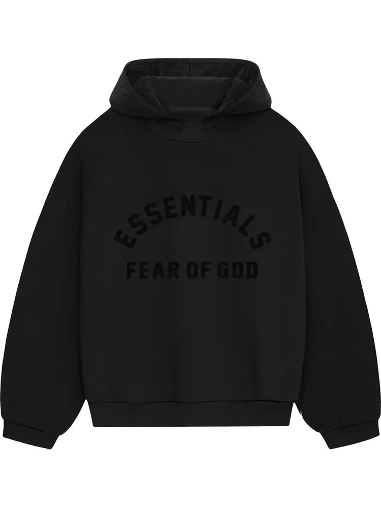 Худи Fear of God Essentials Nylon Fleece — изображение 2 из 3, черный