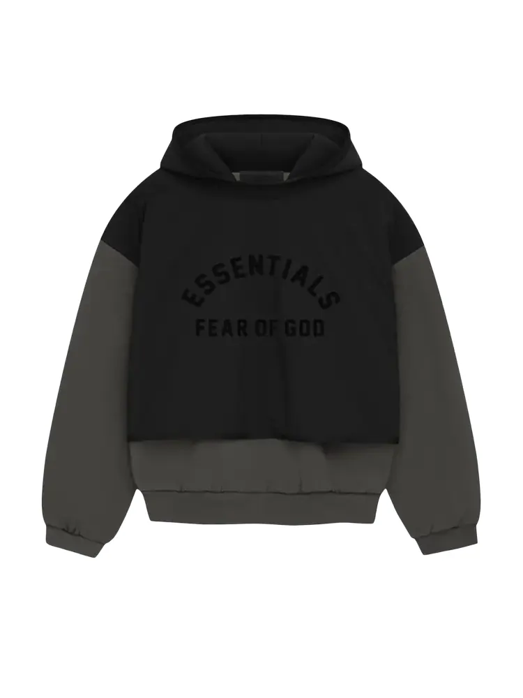 Свитер Fear Of God Essentials Fear of God Essentials Nylon Fleece Hooded 'Ink/Jet Black'