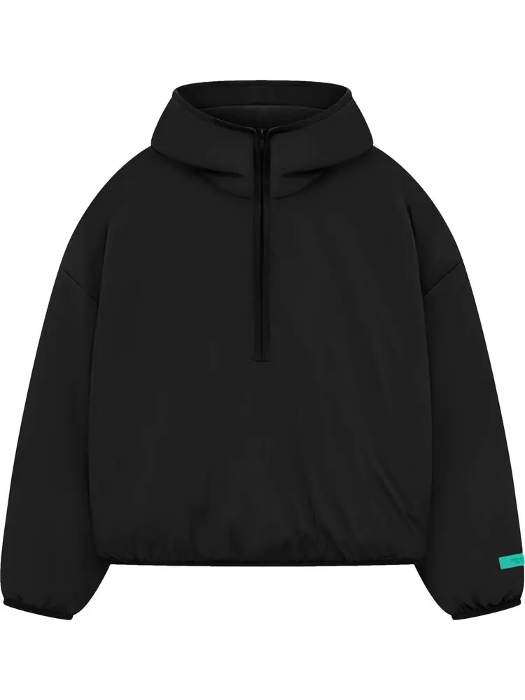 Худи Fear of God Essentials Nylon Filled Half Zip 'Jet Black'