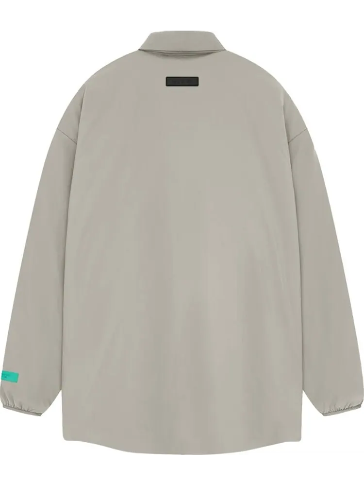 Куртка Fear of God Essentials Nyon Filled Shirt 'Seal' — изображение 2 из 2, серый