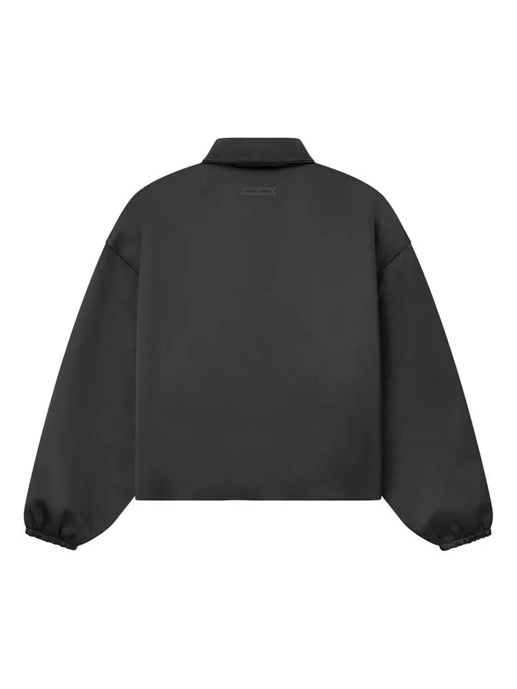 Куртка Fear of God Essentials Bonded Satin Zip-Up Bomber Jacket — изображение 2 из 3, черный