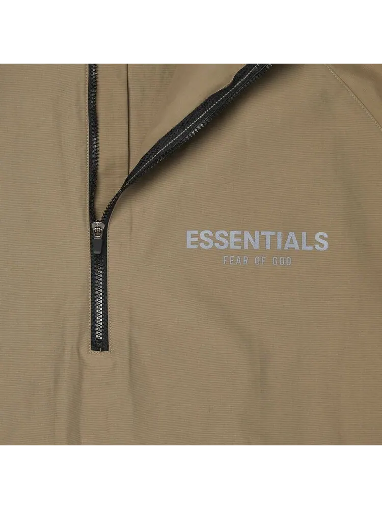Куртка Fear of God Essentials Half Zip Track Jacket 'Harvest' — изображение 3 из 3, коричневый