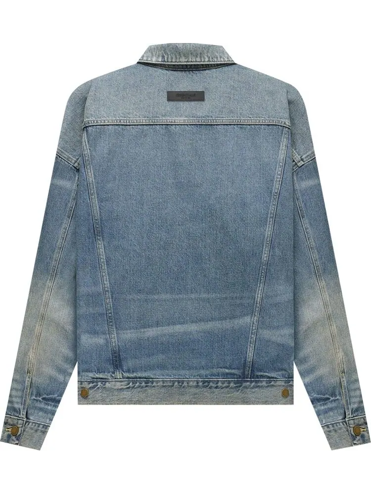 Куртка Fear of God Essentials Trucker Jacket 'Indigo' — изображение 2 из 2, синий