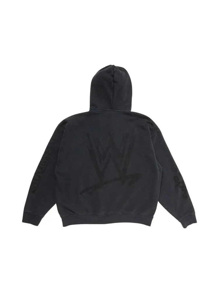 Худи Cactus Jack by Travis Scott x WWE Double Cactus Jack Full-Zip Hoodie Mick Foley 'Black' — изображение 2 из 3, черный