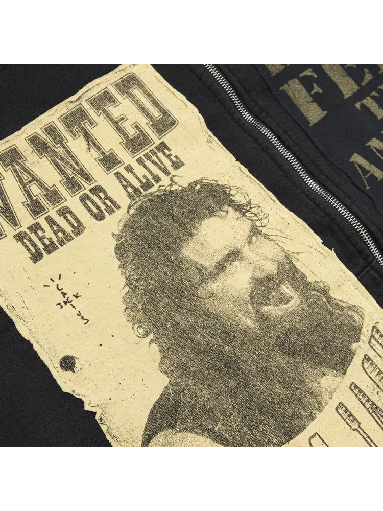 Худи Cactus Jack by Travis Scott x WWE Double Cactus Jack Full-Zip Hoodie Mick Foley 'Black' — изображение 3 из 3, черный