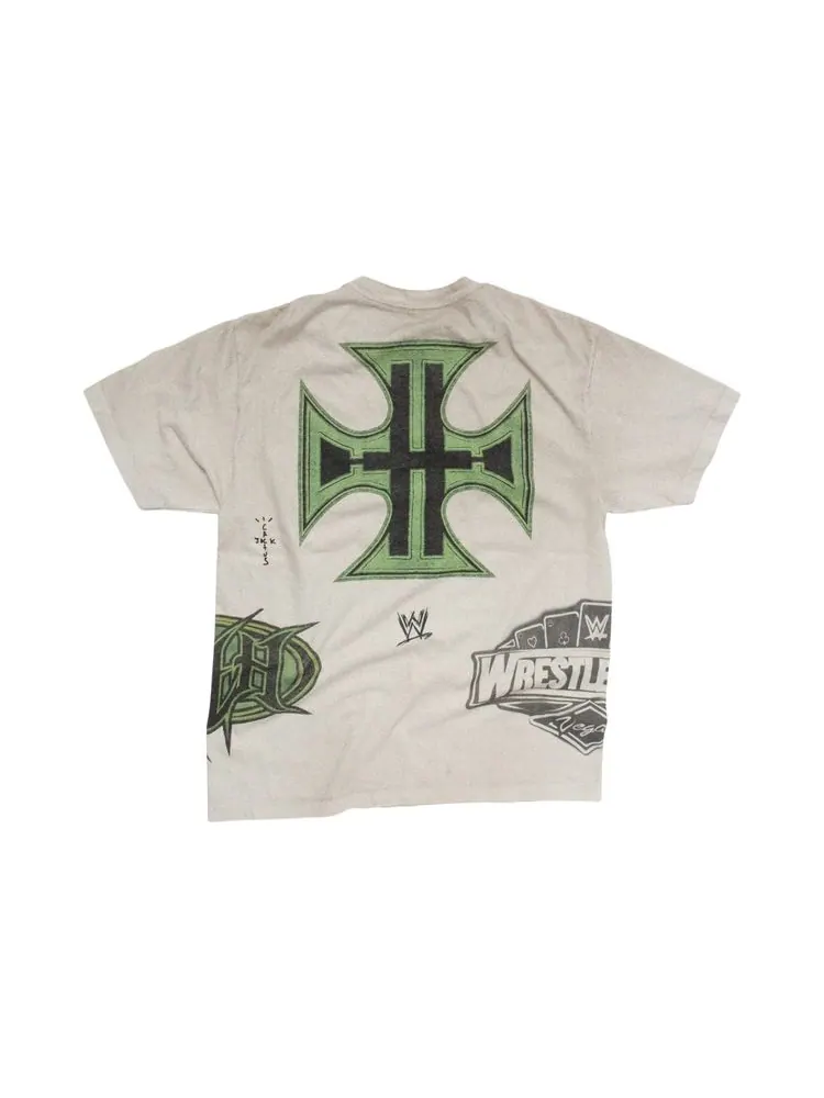 Футболка Cactus Jack by Travis Scott x WWE The Game T-Shirt Triple H 'White' — изображение 2 из 3, белый