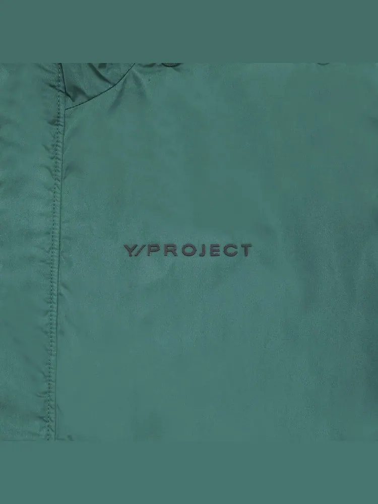 Куртка Y/Project Snap Insert Windbreaker — изображение 3 из 3, зеленый/темно-синий
