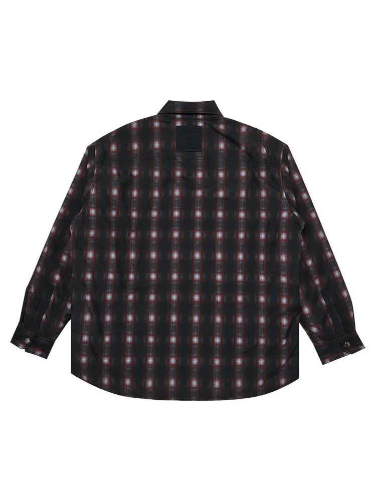 Рубашка Y/Project Velcro Padded Overshirt — изображение 2 из 3, красный/серый