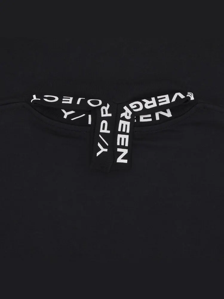 Футболка Y/Project Evergreen Triple Collar 'Vintage Black' — изображение 3 из 3, черный