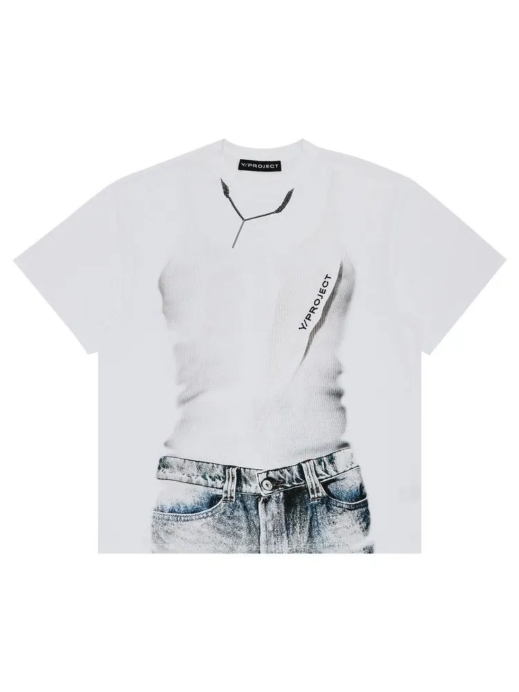 Футболка Y/Project Trompe LOeil T-Shirt — белый