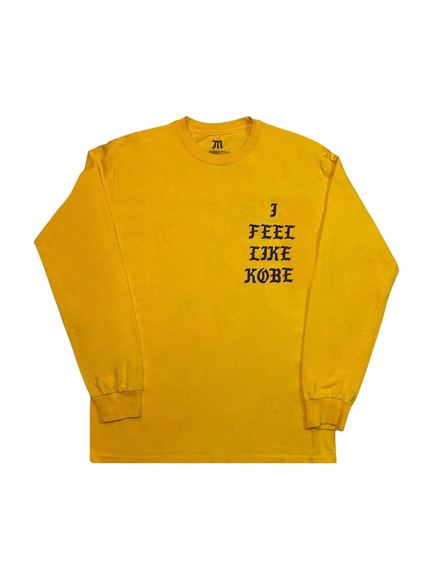 Желтая футболка Kanye West I Feel Like Kobe/Pablo Mamba Day — желтый