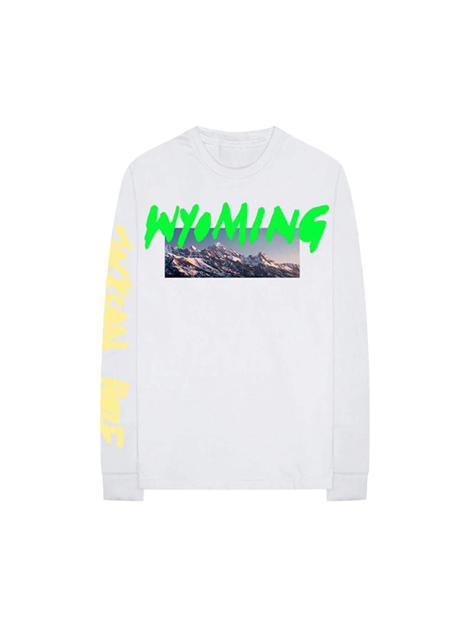 Футболка с длинными рукавами Kanye West Wyoming Белая — белый