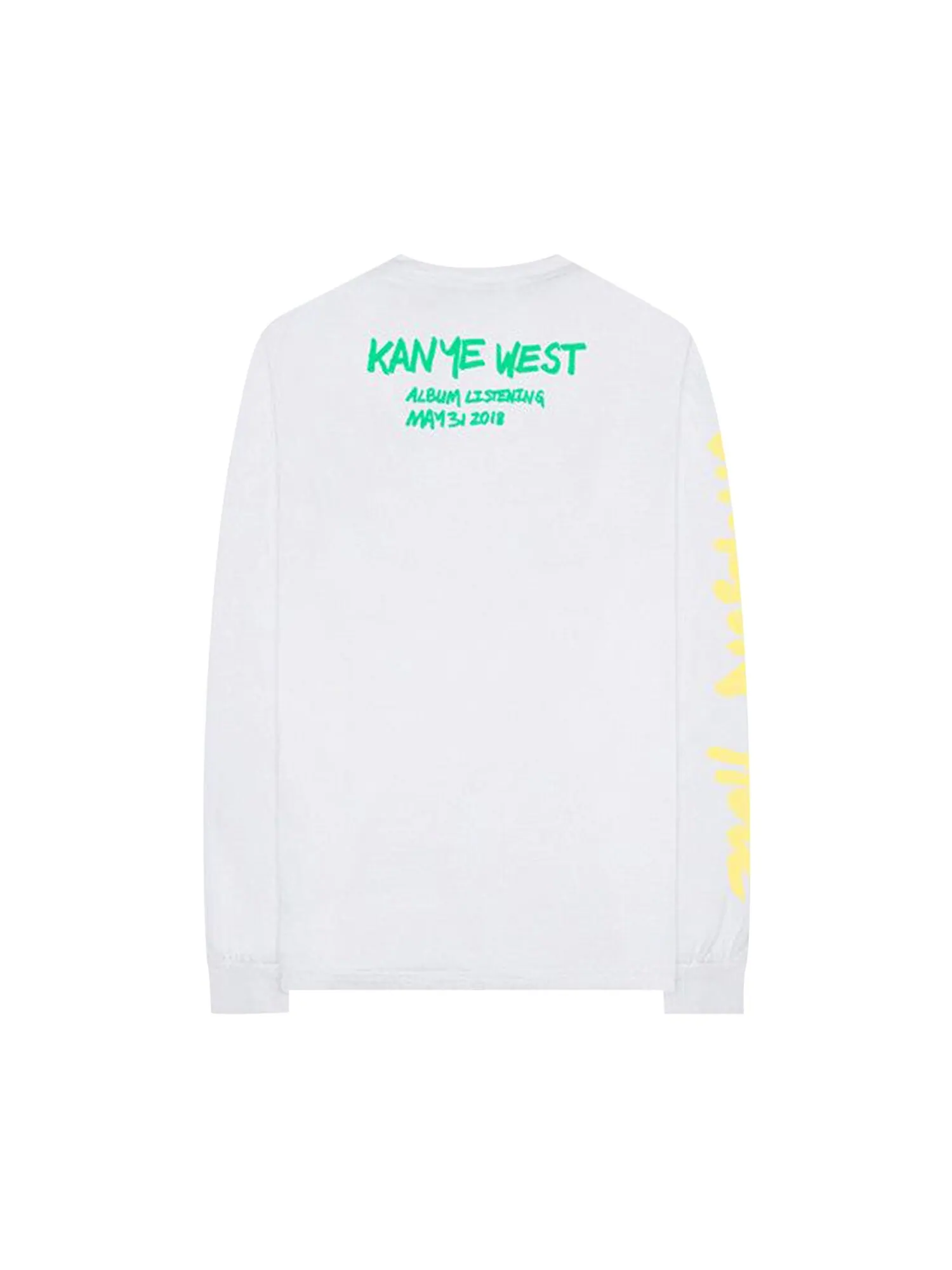 Футболка с длинными рукавами Kanye West Wyoming Белая — изображение 2 из 2, белый