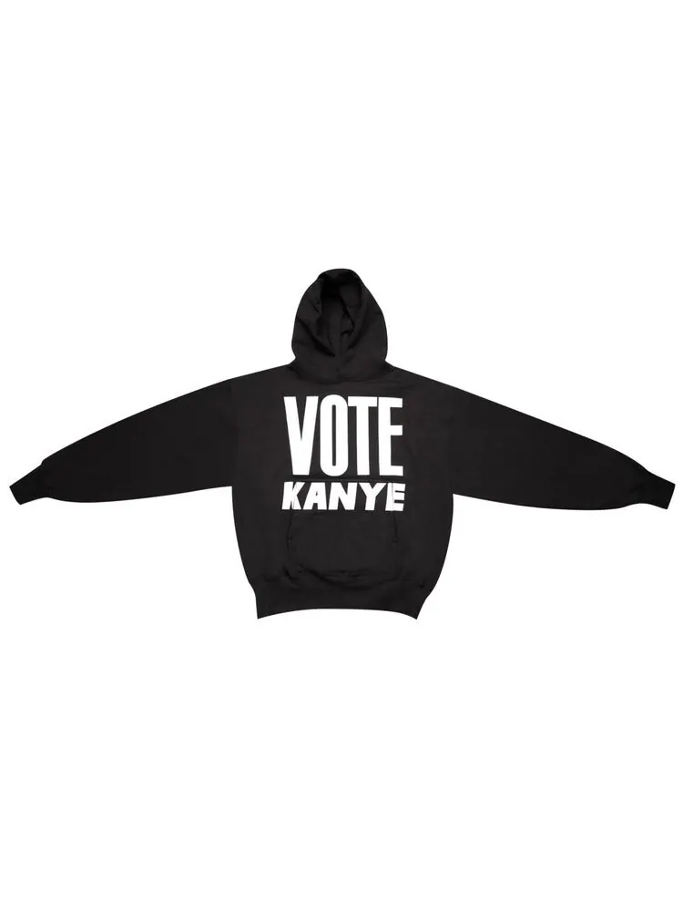 Худи Kanye West Vote Kanye Hoodie Black — черный