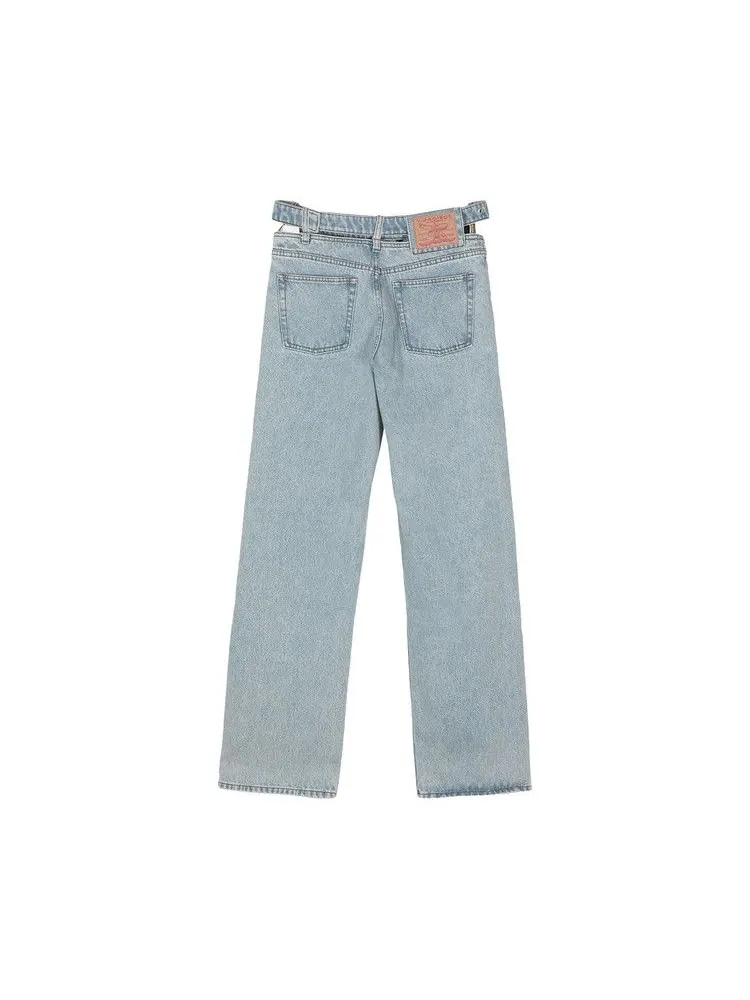 Джинсы Y/Project Evergreen Y Belt Jeans — изображение 2 из 2, синий