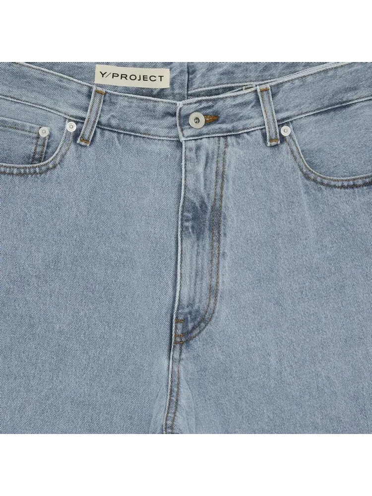 Джинсы Y/Project Evergreen Multi Waistband Jeans — изображение 3 из 3, синий