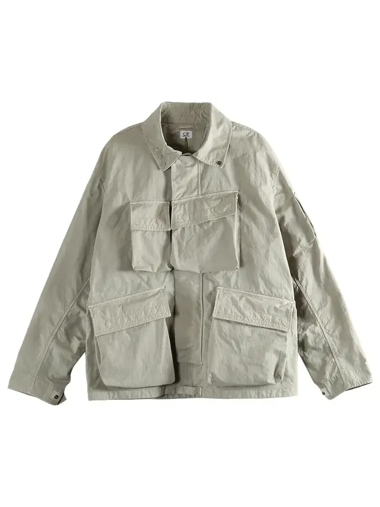 Куртка C.P. Company Twill Zip Lens Jacket — белый