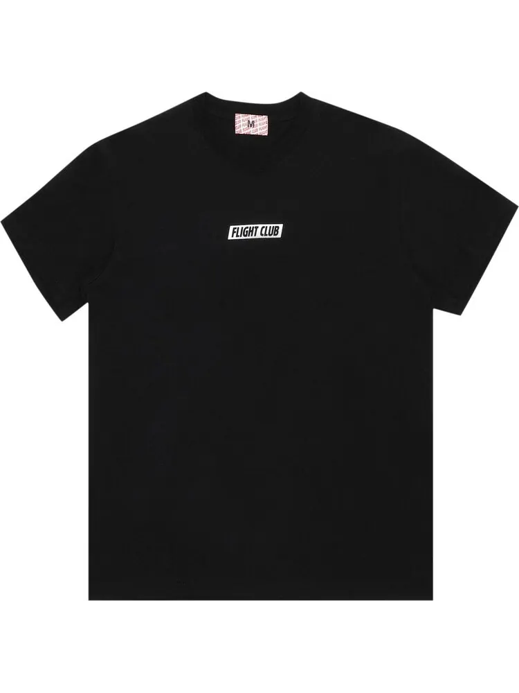 Футболка Flight Club Slant Logo Tee 'Black/White' — черный