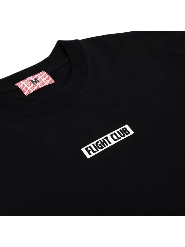 Футболка Flight Club Slant Logo Tee 'Black/White' — изображение 3 из 3, черный
