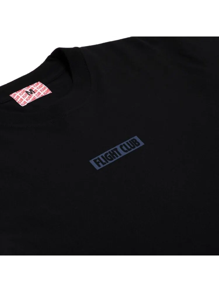 Футболка Flight Club Slant Logo Tee 'Black/Navy' — изображение 3 из 3, черный